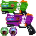 thumbnail image 1 of Juego de 2 pistolas de laser tag con chalecos con pantalla de puntuación LED digital para adolescentes, familias y adultos, juguetes divertidos de regalo de cumpleaños para niños de 6, 7, 8, 9, 10,, 1 of 7