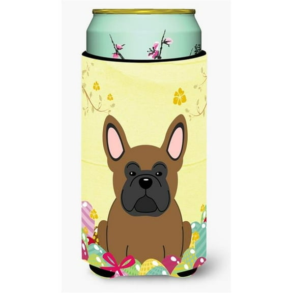 Carolines Treasures BB6013TBC Easter Eggs French Bulldog Brown Tall Boy Beverage Insulator Hugger