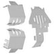 thumbnail image 3 of Placa Deslizante De Armadura De Chasis De Acero Inoxidable De 5 Piezas Para Coche RC 82056-4, Protege El Coche RC De Arañazos Y Abrasión, 3 of 7
