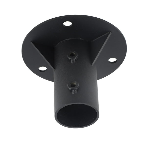 Chain Link Fence Pole Heavy Duty Floor Flange Base Solid Post Mount for Holding Fence Mailbox Flag