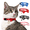 Red, variant on Kiokatt Breakaway Blue Bowtie Cat Collar – Adjustable Celestial Nylon with Moon Charm
