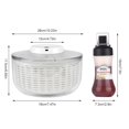 thumbnail image 3 of Electric Salad Spinner, 6L Lettuce spinner,Large Capacity Salad Vegetable Dryer,Fruit Salad Washer spinner dryer for Home Kitchen Washing & Drying Le, 3 of 7