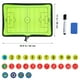 thumbnail image 5 of Tablero magnético de entrenamiento de fútbol, tablero portátil para exhibición de partidos de fútbol, tablero de campo con portapapeles de fútbol, 5 of 8