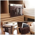 thumbnail image 2 of 4 Pockets Bedside Storage Organizer Bedside Caddy, Sofa Couch Magazine Storage Pockets Table Cabinet Storage Organizer Hanging Storage Bag Holder for Remotes Phone Glasses, 2 of 7