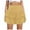 Yellow, variant on Women's Irregular Pleated Flared Skort With Built In Adult Skirts for Women plus Size Latex Mini Skirt Wrap Skirts Leather Pleated Skirt Poodle Skirts for Women Rhinestone Fringe Skirt Plaid Midi