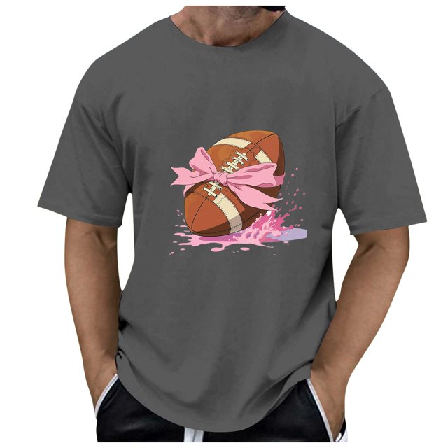 T-shirts pour Hommes Mode Rugby Imprimé Court Respirant Confortable T-Shirt Hommes Chemises Gris TG