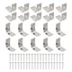 thumbnail image 1 of Uxcell Clips de Luz LED, 30pcs Soportes de Montaje de Acero Inoxidable para LED Strip de 30mmx30mm o Canal de Aluminio en V, 1 of 7