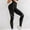 Black, variant on HUPOM Womens Scrub Pants Joggers Women Capri Pants Compression High Waist Rise Full Slim-Leg S