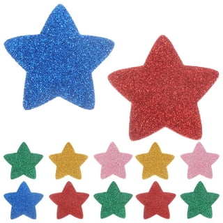 100 PCS GLITTER FOAM STICKERS - STARS – Craft For Kids