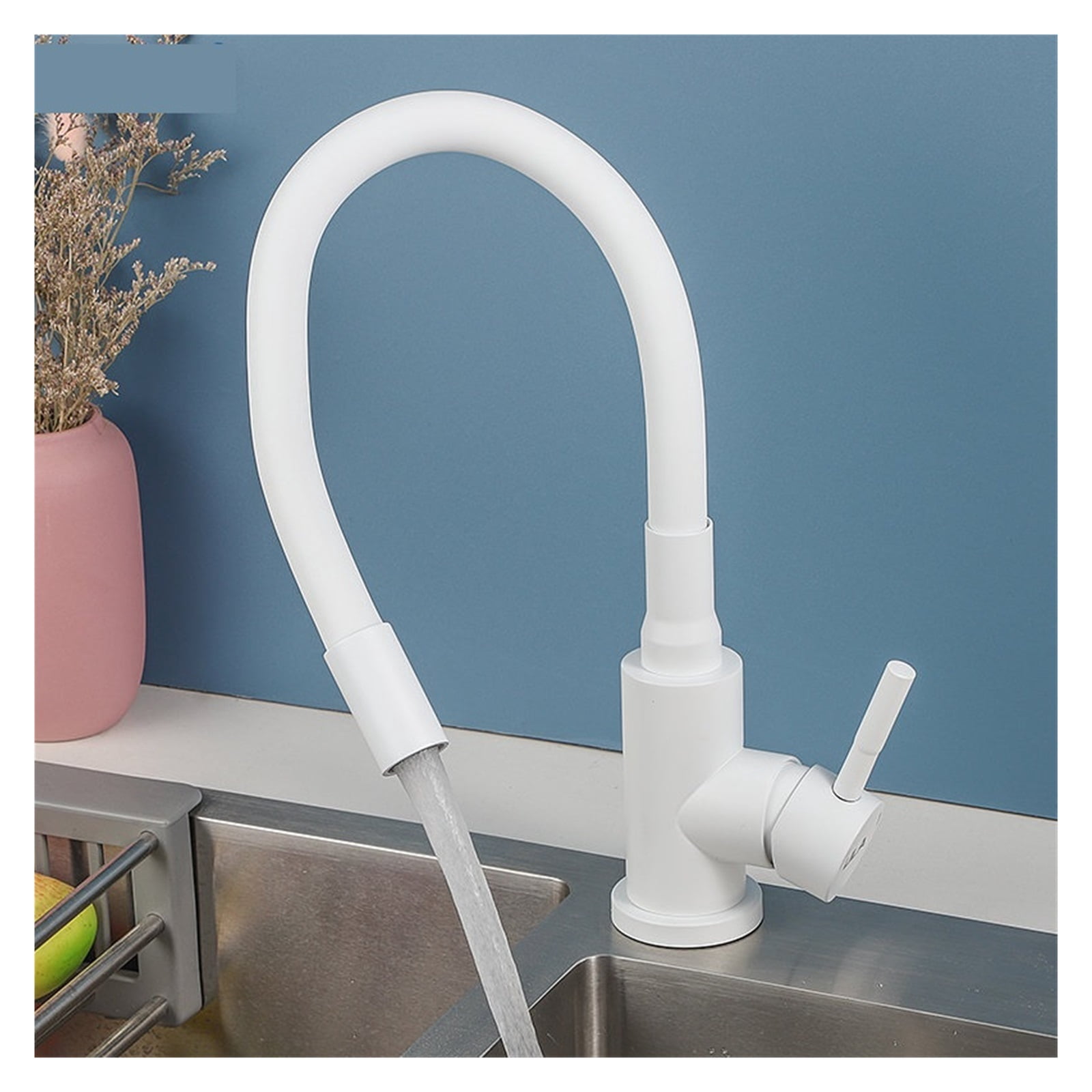 Stainless Steel Kitchen Faucet, Kitchen Sink Faucet Hot Cold Water Sink Mixer Tap, Colorful Hose Tap Crane ,Built To Last