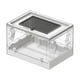 thumbnail image 3 of Tanque de reptiles plegable transparente, hábitat para lagartos, recinto de escritorio para mascotas con cubierta deslizante, tanque de cría portátil Blanco, 3 of 8