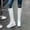 White, variant on Fall Clearance Women's Fashion Color Imitation Animal Boots Plus Cashmere Boots Snow Boots
