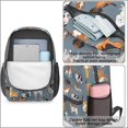 thumbnail image 4 of Mixed Breed Dogs Grey Pattern 17" School Backpacks for Teens,Waterproof Oxford Fabric,S-Shape Padded Straps for School,Travel,Hiking,Camping, 4 of 6