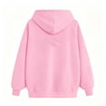 thumbnail image 4 of LEKWK Hoodies for Women Drawstring Cozy Warm Long Sleeve Thanksgiving Sweatshirt Fall Winter Graphic Print Tops for Casual Holiday Party, 4 of 5