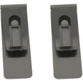thumbnail image 2 of Set of 2 Chrome-Plated Slim Stainless Steel Money Clips in Gunmetal (Pebble Grain), 2 of 4