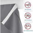 thumbnail image 2 of Blackout French Door Curtains, Room Darkening Shades Small Door Window Curtains and Drapes Thermal Insulated Tricia Door Blinds for Patio Door Doorway, 2 of 3