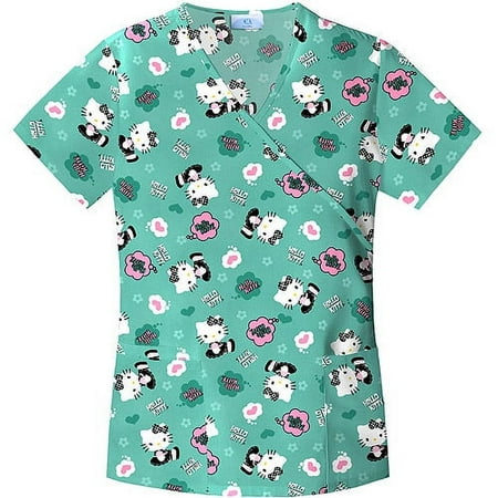 Hello Kitty Think Love Mock Wrap Top