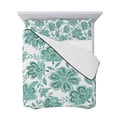 thumbnail image 7 of Turquoise Paisley Floral Twin Size Down Alternative Comforter, Lightweight Comforter Quilt Bedding Set with Pillow Shams Boho Vintage Ethnic Flowers All Seasons Bed Comforter Duvet Insert 68"x86", 7 of 7