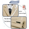 thumbnail image 3 of ETHAN Boys Suit 2 Piece Slim Fit Tuxedo Blazer Jacket Pant for Kids Prom Wedding Outfits Formal Set Size 2T-20Y, 3 of 7