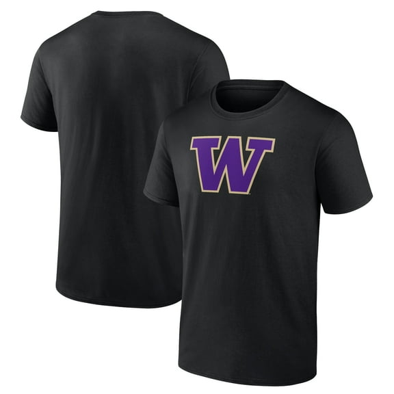 Men's Black Washington Huskies Primary Team Logo T-Shirt