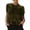 Army Green, variant on Women's Velvet Lace Blouse Casual Round Neck Short Sleeve Flared Swing Top Elegant Loose Back Design Navy M