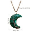 thumbnail image 3 of Jewelry VerPetridure Moon Safety Long Life Lock Necklace able silver Necklace, 3 of 6