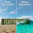 thumbnail image 4 of ELECTRICIAN Vintage Style Rustic Street Sign – (2 Pack) Electric Apprentice Patch Panel Breaker Retro Decorative Wall Sign for Home, Bar, Garage, or Outdoor Use | 4" X 18" Plastic Road, 4 of 5