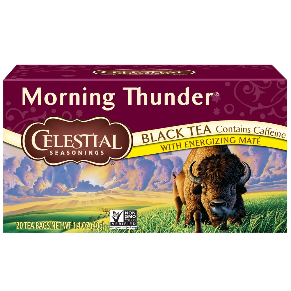 Celestial Seasonings Morning Thunder Black Tea Bags, 20 Ct Walmart