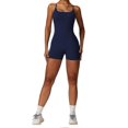 thumbnail image 3 of Jumpsuits for Women Tummy Control Backless One Piece Workout Jumpsuits Sleeveless V Back Scrunch Yoga Romper, 3 of 5