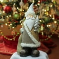 thumbnail image 3 of Northlight Santa Holding Christmas Tree Figurine - 18.5" - Brown and White, 3 of 4
