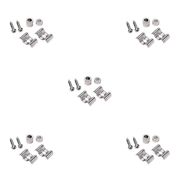 Retenedor de cuerda de guitarra eléctrica Greeniant 2 uds Metal plata
