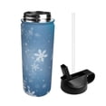 thumbnail image 2 of Yiaed Snowflakes1 Print Water Bottle with Straw Lid, Stainless Steel Double Wall Insulated Water Bottle | Leak-Proof and Spill-Proof Water Bottle, 2 of 8