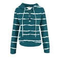 thumbnail image 4 of Fashion Hoodie for Womens Pullover Plus Size Printing Button Hat Rope Long Sleeves Hooded Pocket Pullover Sweatshirts, 4 of 6