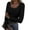 Black, variant on Aojekbee Women Long Sleeve T-Shirts Ribbed Solid Color Scoop Neck Casual Shirts Spring Fall Slim Fit Tops