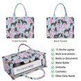 thumbnail image 2 of Large Capacity Tote Bag,French Bulldog and Flower Handbag Fashion Luxury Tote Bag,15.7"x13"x 5.1" Inches,Laptop Compatible, 2 of 6