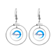 thumbnail image 1 of Viviendo juntos. Los pendientes cuelgan del aro de la joyería del círculo de la gota Unbranded M, 1 of 3