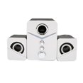 thumbnail image 5 of D-221 Bluetooth computer speaker with deep bass, 2.1-channel mini speaker for desktop computers, wedding party, white., 5 of 5