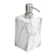 thumbnail image 4 of Dispensador de jabón líquido para manos de 500 ml, elegante dispensador de gel de baño vacío a prueba de fugas para textura de borde blanco, 4 of 9