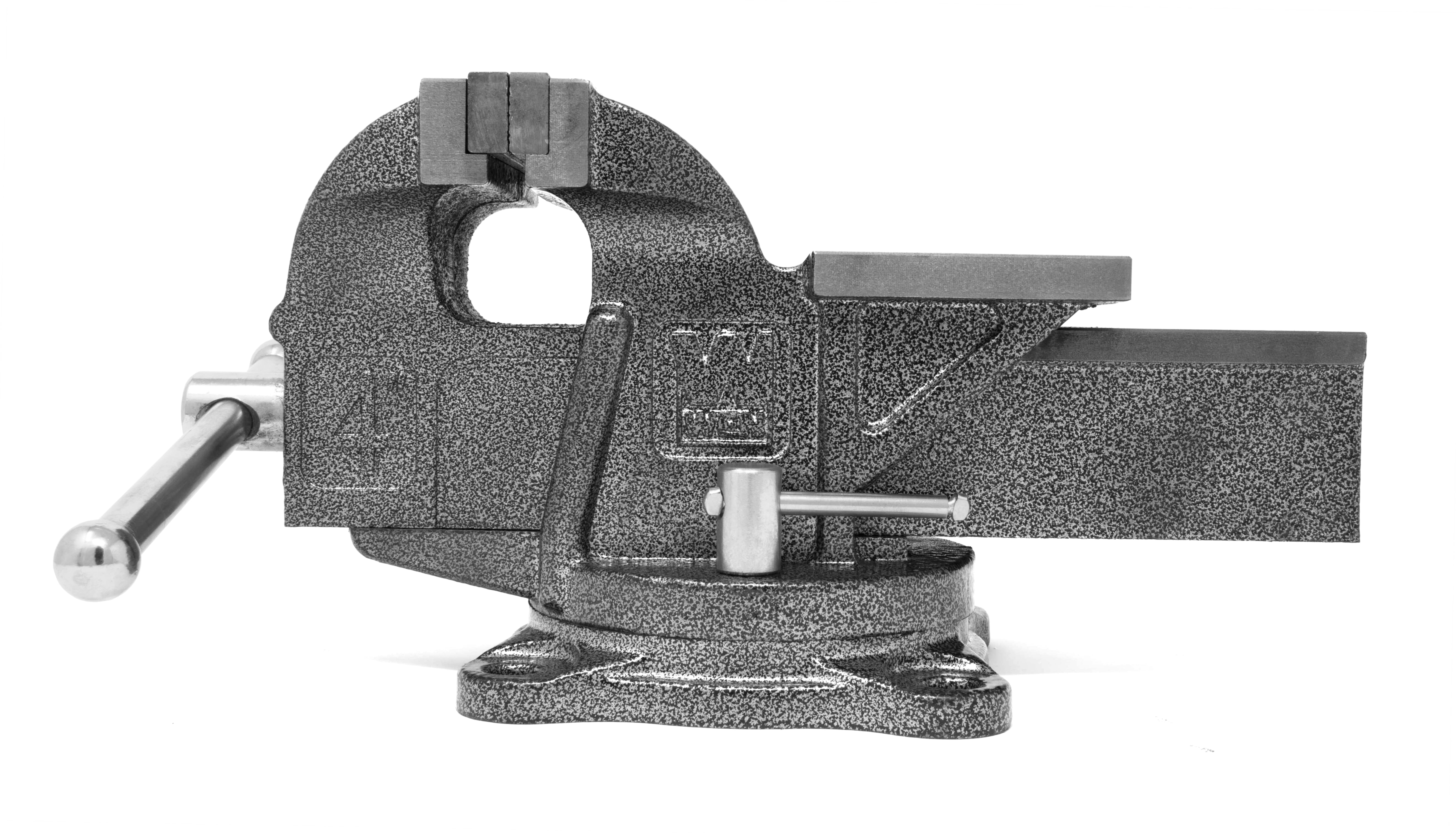 WEN 4-Inch Heavy Duty Cast Iron Bench Vise with Swivel Base