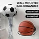 thumbnail image 4 of Iron Wall Mounted Ball Storage Rack | Multi Purpose Basketball Football Organizer Display Shelf | Heavy Duty Anti Rust Iron | Adjustable Hooks | Space Saving Sports Equipment Holder | 1 Pack, 4 of 6