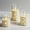 ivory candle#3*1, variant on BAO Flameless Candles with Recessed String Light, Battery Operated Candles, Acrylic LED Pillar Candles with Remote Control and Timer, Gray, Set of 12