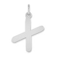 thumbnail image 1 of Diamond2Deal 14K Pendentif Lettre Bulle en Or Blanc X Initiale pour Femmes, 1 of 3