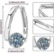 thumbnail image 2 of 3 Pairs Lymphvity Germanium Earrings, Unclog Lymphatic Node Magnetotherapy Hoop Earrings, Lymphvity Magnetic Therapy Germanium Earrings Women, 2 of 4