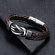 thumbnail image 1 of Fiudx Pulsera de Estilo Étnico, Acero de Titanio Tejido a Mano, Hebilla Magnética de Acero Inoxidable, Diseño Moderno para Hombre, Regalo Inspirador para Hijo, Nieto o Esposo, Ideal para Ocasiones Es, 1 of 7