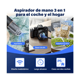 thumbnail image 3 of Aspirador De Mano Portátil Usb Recargable 3 En 1 Profesional Lab.G Negro, Dorado, 3 of 5
