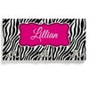 Personalized Sassy Zebra Coat Hanger