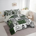 thumbnail image 3 of jejeloiu Camper Car Rv 7-Piece Bedding Comforter Set,Wild Bear Deer King Bedding Sets,Old Barn Door Bed Sheets For Men Women,Luxury Bedroom Decor Reversible, 3 of 8