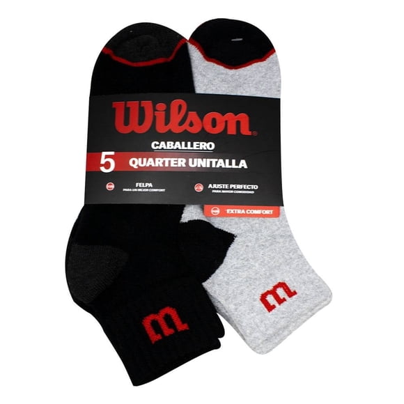 Tin Wilson para Hombre, Quarter Combinado Multicolor 5 Pares Unitalla