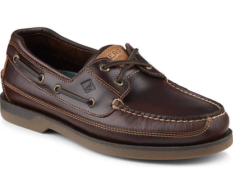 $190 Sperry Authentic Original Boat Shoes Black Amaretto 10.5. 