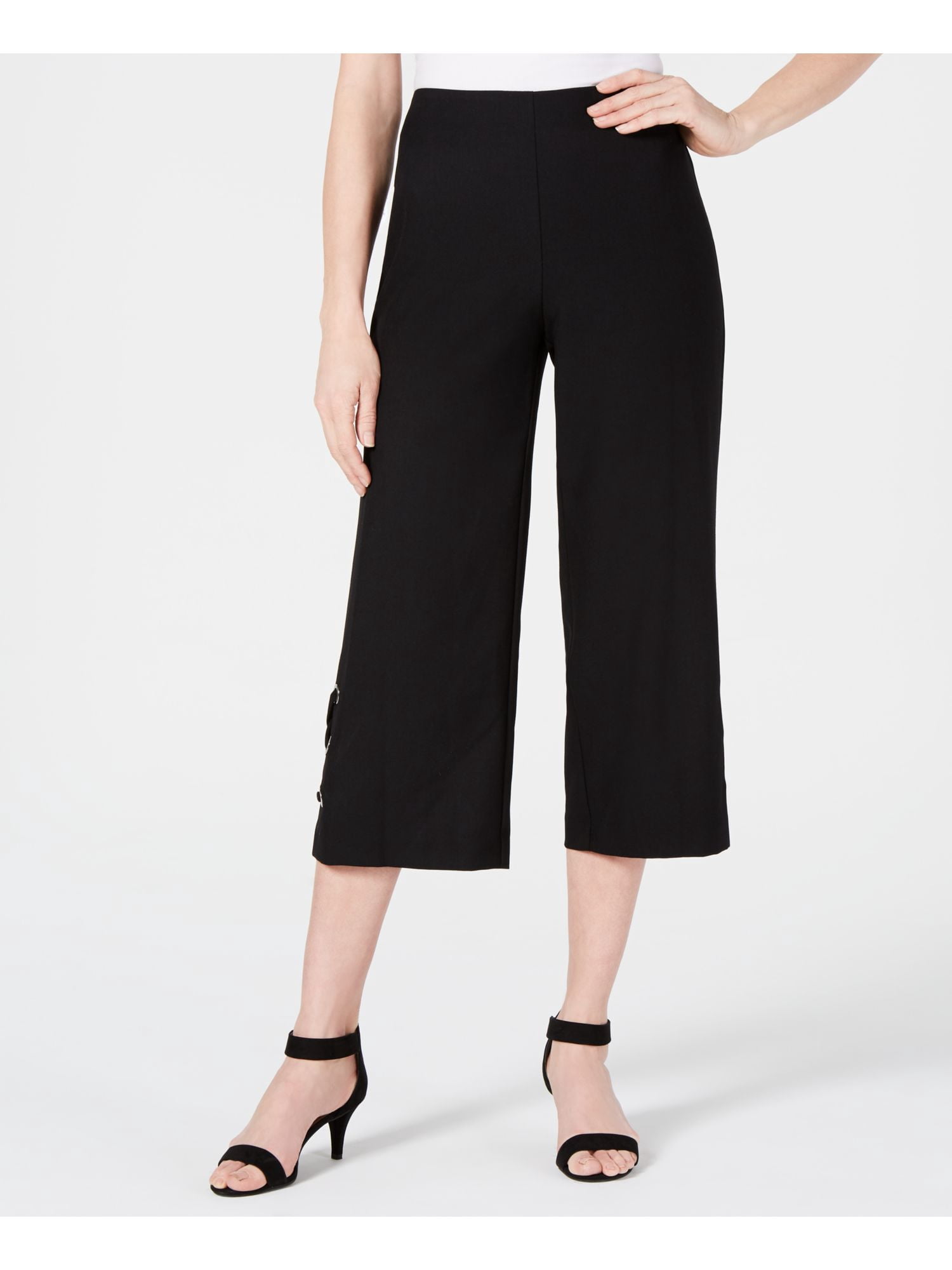 Smocked Waist Bend Gaucho Pants 